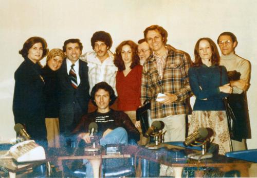 14]  1975 @ WMCA- with Ruth Winter health writer, Alice Finell, Adria Eisenmeyer, Robert Berko, Ron Milllkie, Bob Smith & other guests